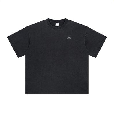 Black cropped T-shirt